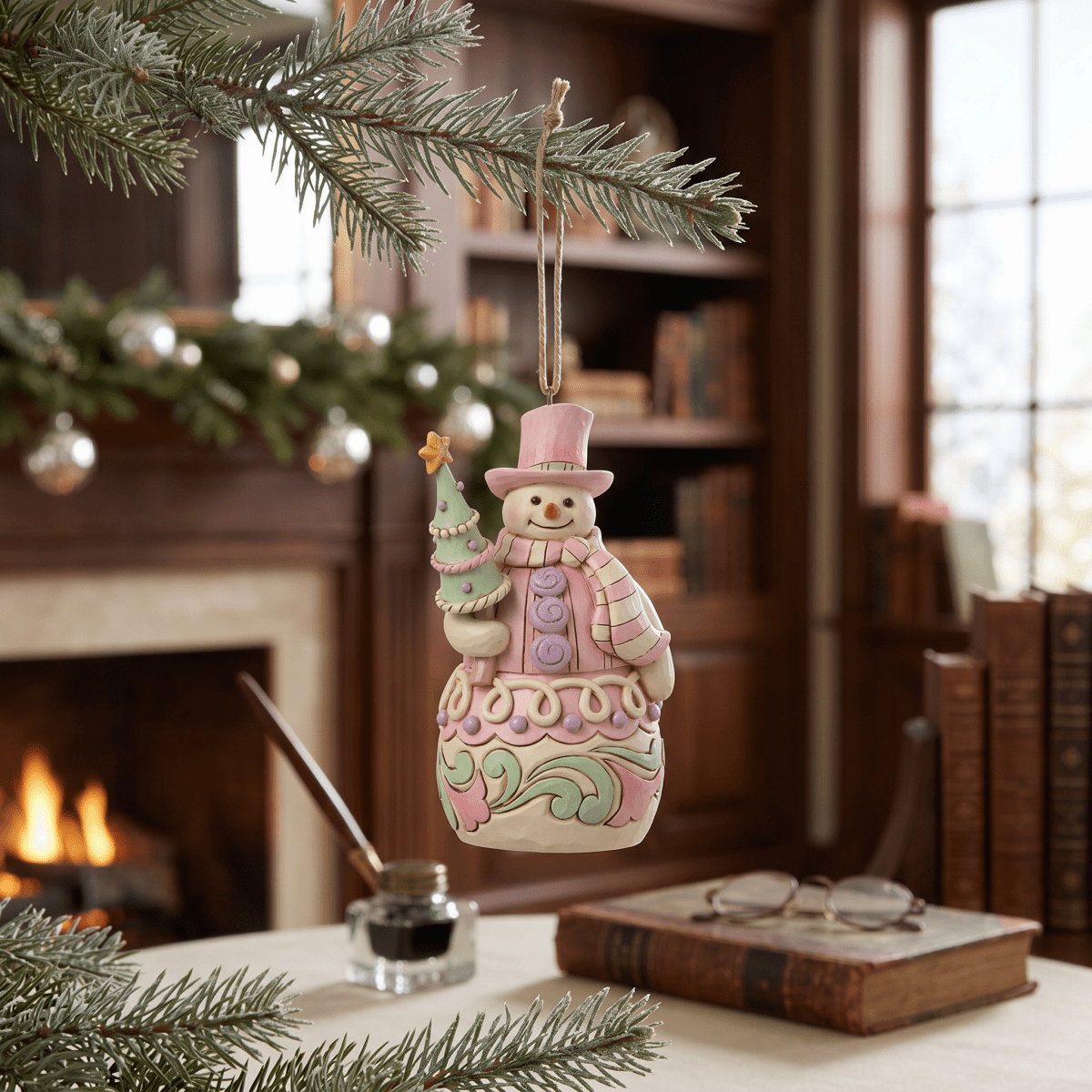 Sweets Snowman w/ Tree Ornament - Nifty Decor & More
