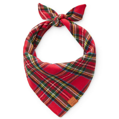 Tartan Plaid Flannel Holiday Dog Bandana - Nifty Decor & More