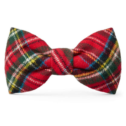 Tartan Plaid Flannel Holiday Dog Bow Tie - Nifty Decor & More