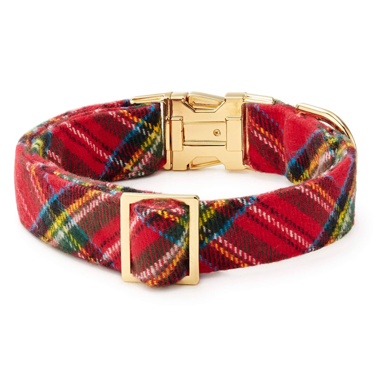 Tartan Plaid Flannel Holiday Dog Collar - Nifty Decor & More