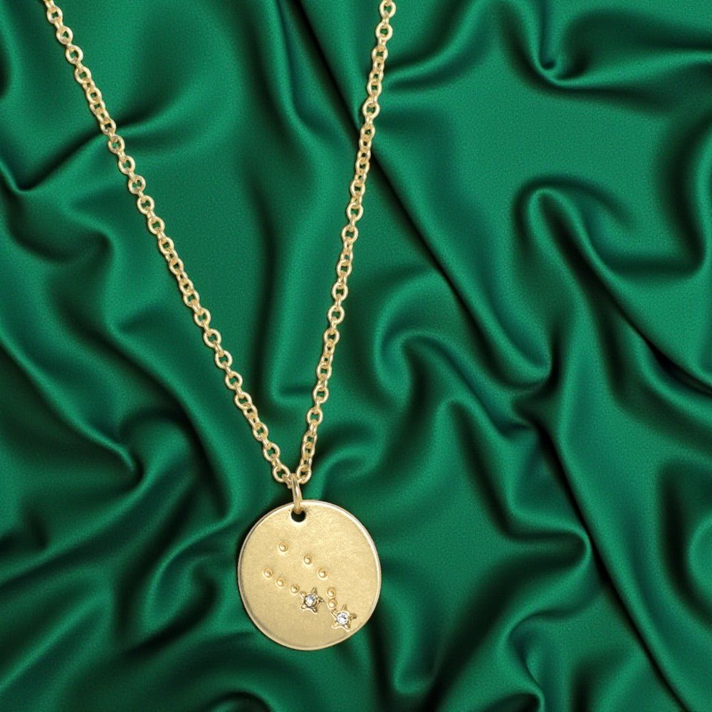 TAURUS Zodiac Necklace - Gold - (Apr 20 - May 20) - Nifty Decor & More