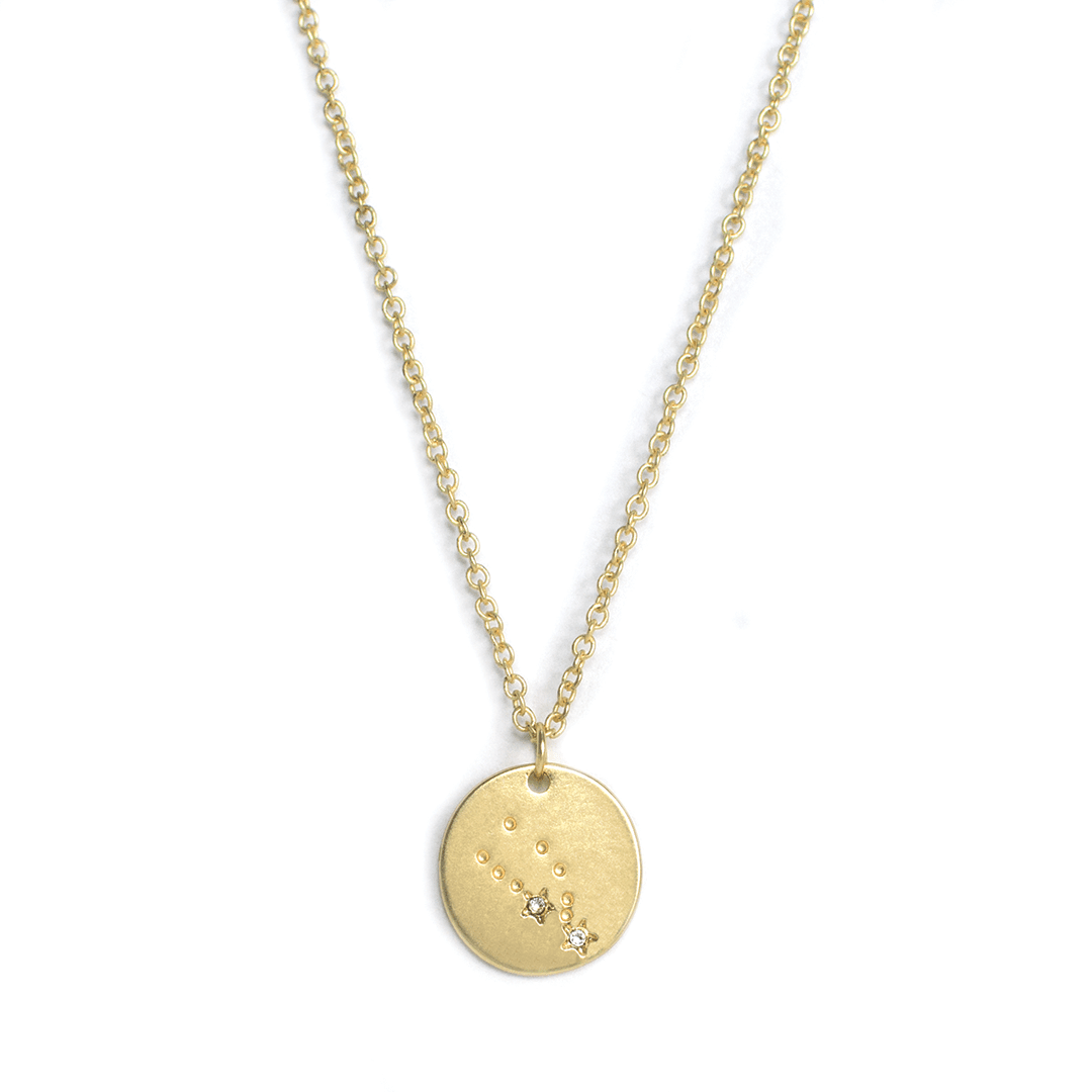 TAURUS Zodiac Necklace - Gold - (Apr 20 - May 20) - Nifty Decor & More