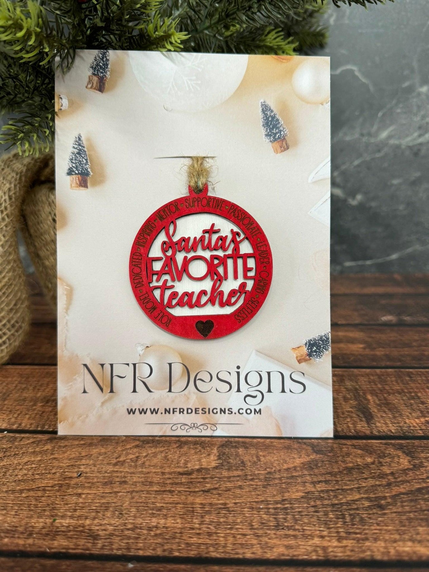 Teacher Ornament - Nifty Decor & More