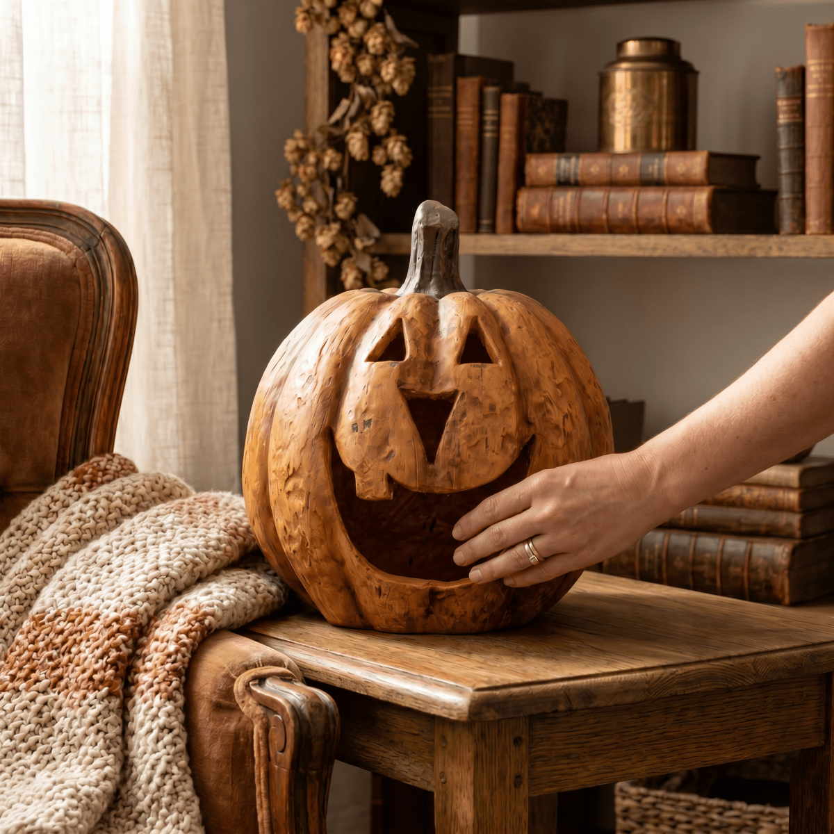 Terracotta Big Mouth Pumpkin - Nifty Decor & More