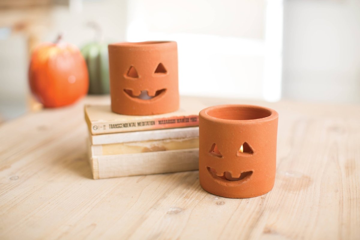 Terracotta Jack-O-Lantern Short - Nifty Decor & More