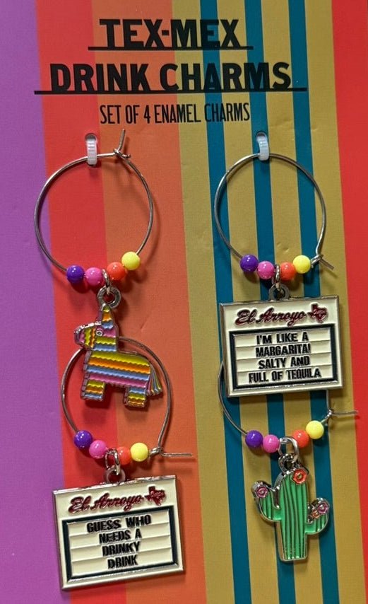 Tex - Mex Drink charms - Set of Four - Nifty Decor & More