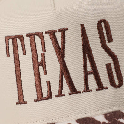 TEXAS Embroidered Animal Print Trucker Hat - Nifty Decor & More