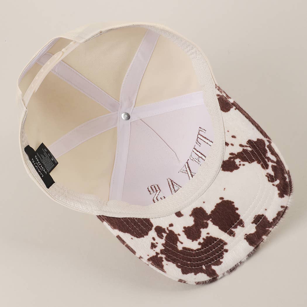 TEXAS Embroidered Animal Print Trucker Hat Texas Hat