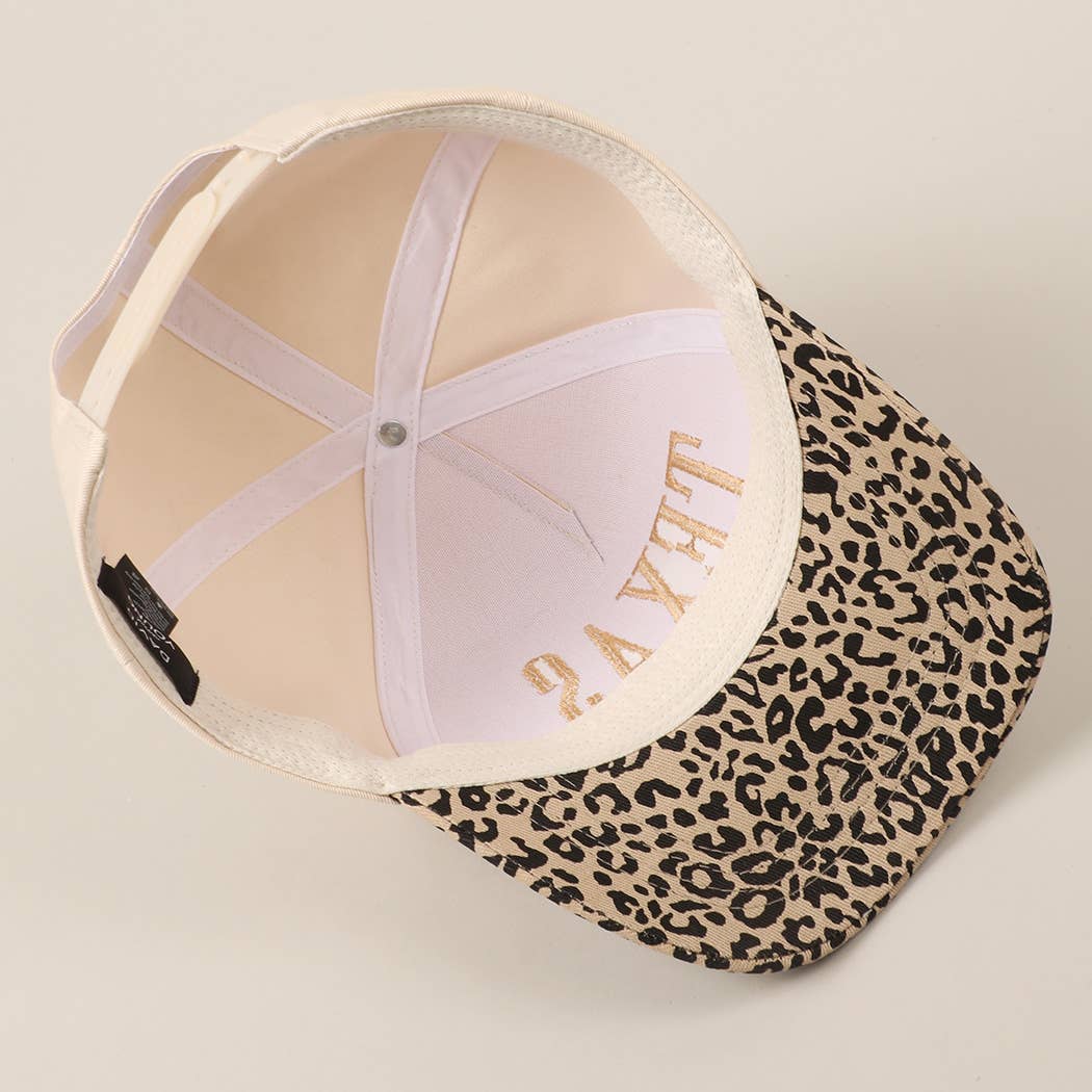 TEXAS Embroidery Leopard Two - Tone Trucker Hat, Chic Cowgirl Vibes for Everyday Wear, Ideal Gift for Texas Lovers & Fashionistas - Nifty Decor & More