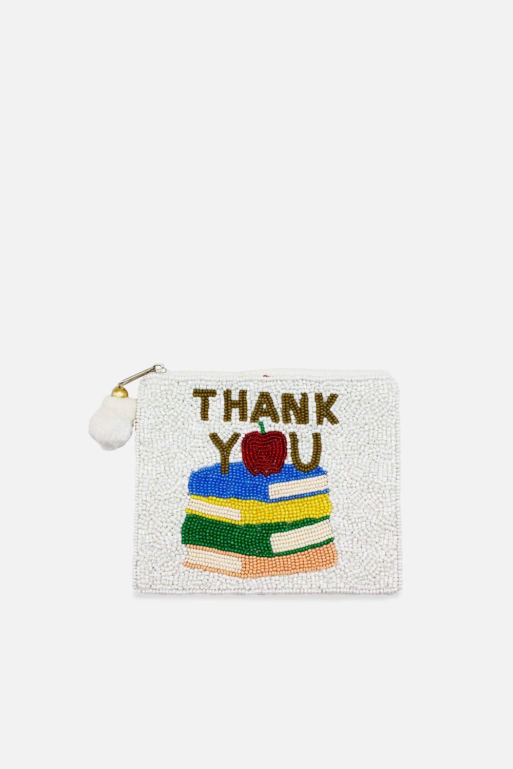 Thank You Teacher Beaded Coin Pouch - Nifty Decor & More