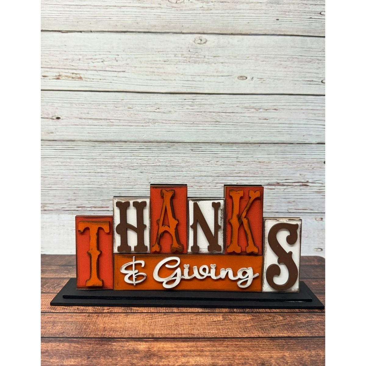 Thanksgiving Word Blocks - Nifty Decor & More