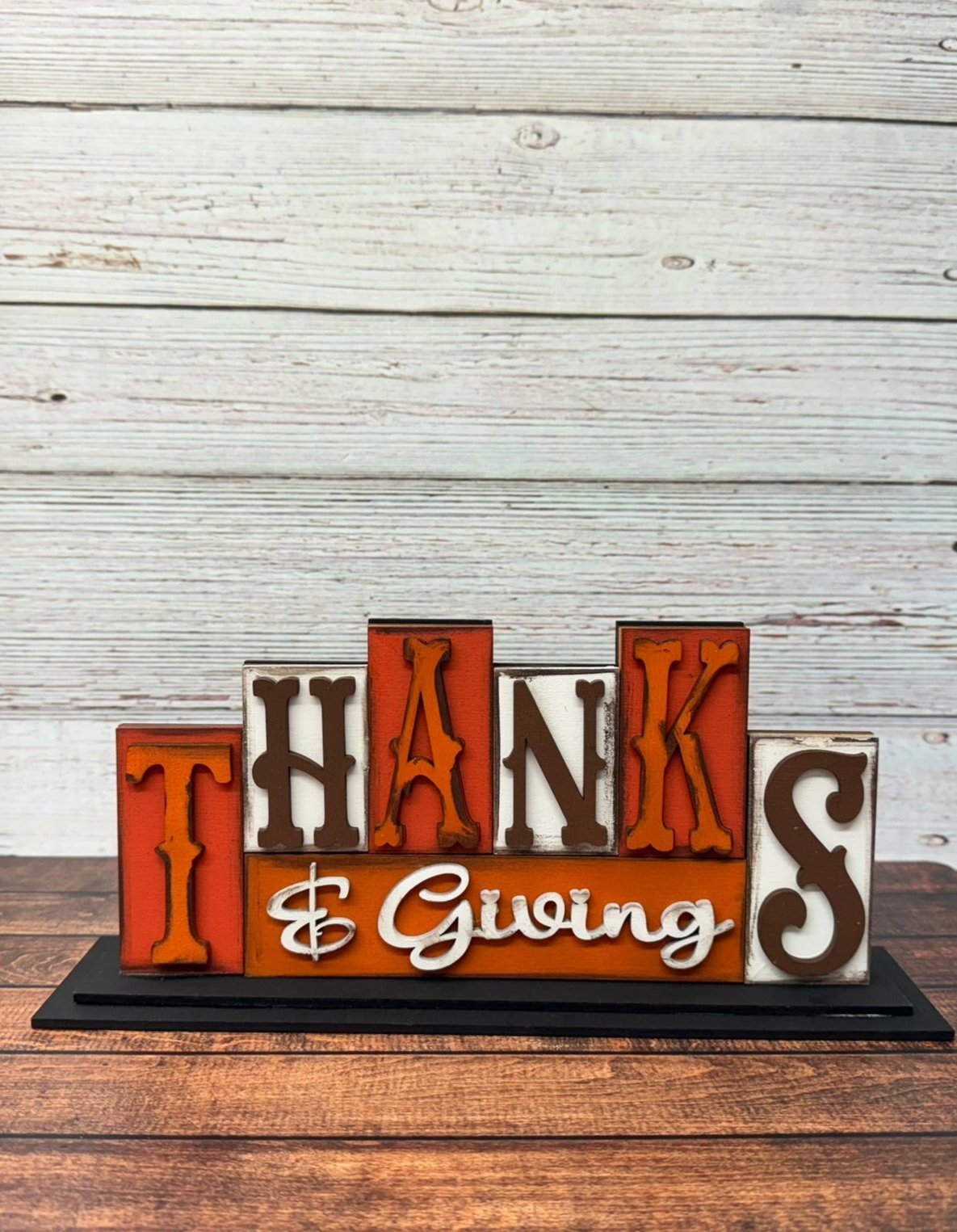 Thanksgiving Word Blocks Thanks