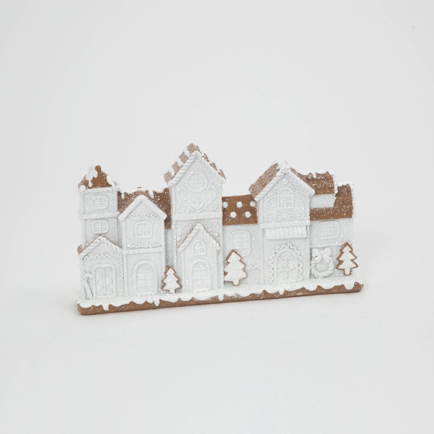 The Gerson Company 12"L Resin Holiday Gingerbread House Christmas Collectible