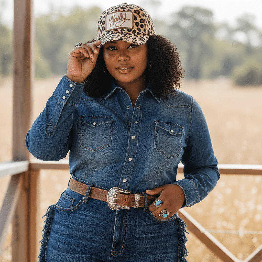 The "Howdy" Patterned Brim Trucker - Nifty Decor & More