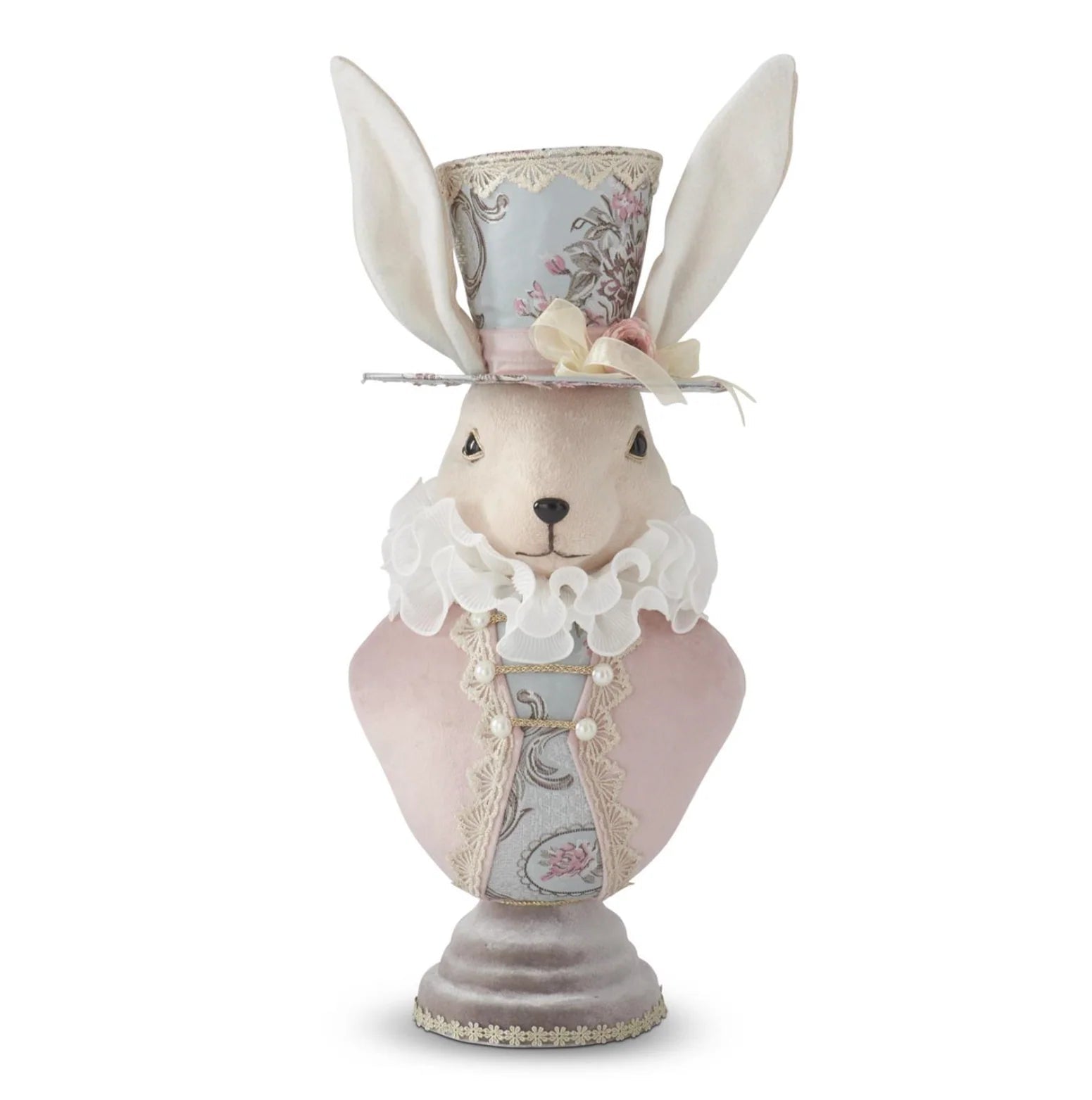 The Secret Garden Easter Bundle: Blue Floral & Chinoiserie Bunny Set - 3 piece - Nifty Decor & More