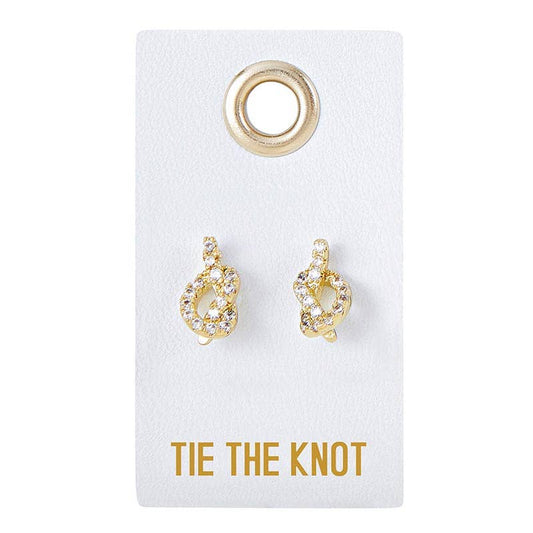 Tie the Knot Stud Love Wedding Jewelry