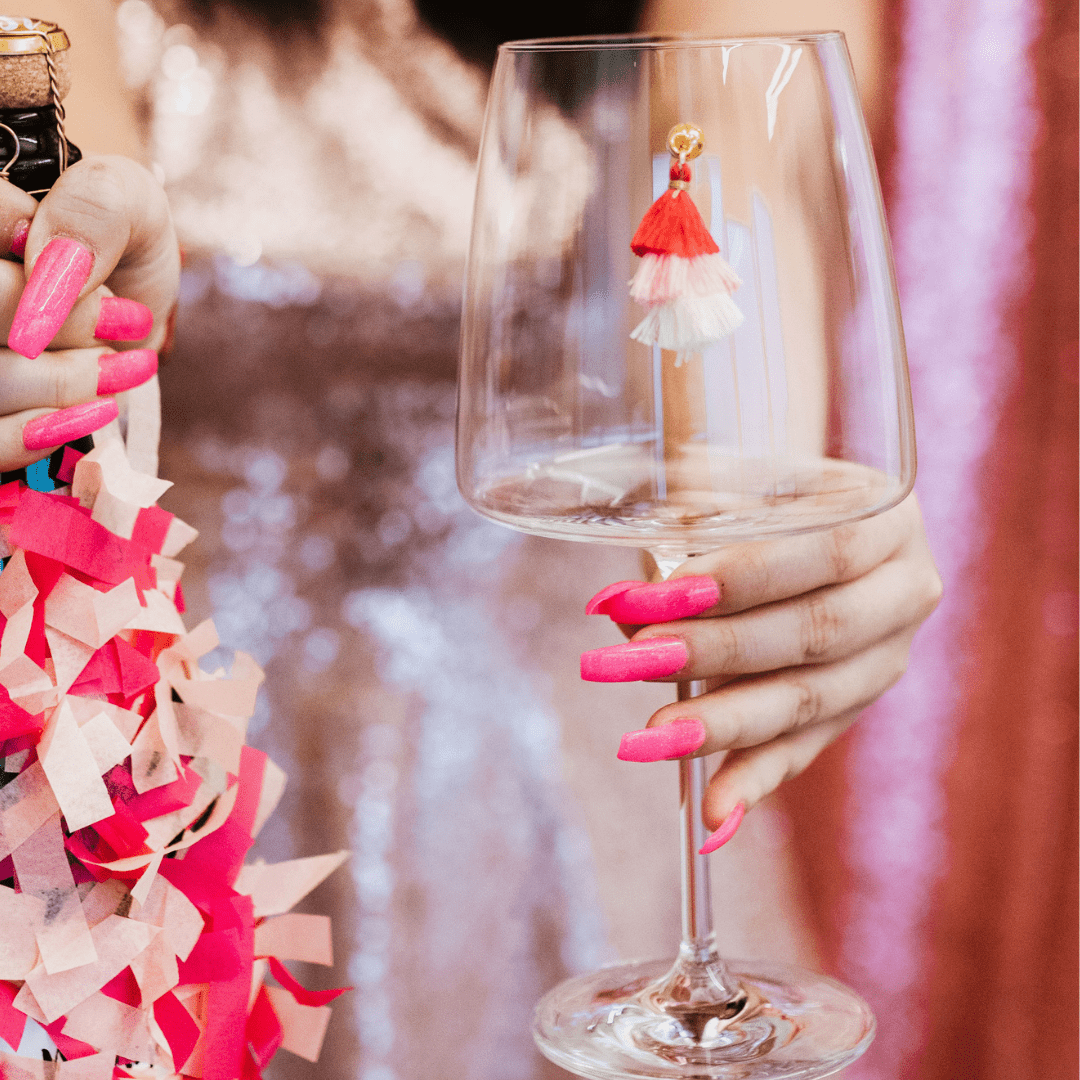 Tiered Tassel! Cheers Charms, Set of 6 - Nifty Decor & More