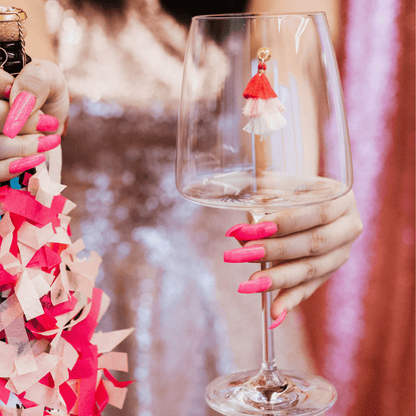 Tiered Tassel! Cheers Charms, Set of 6 - Nifty Decor & More