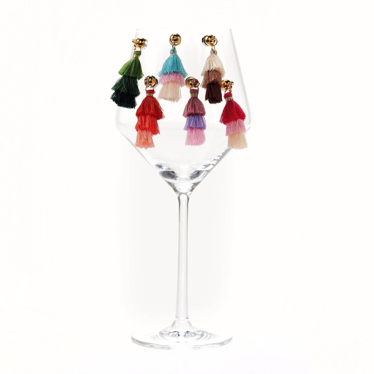 Tiered Tassel! Cheers Charms, Set of 6 - Nifty Decor & More