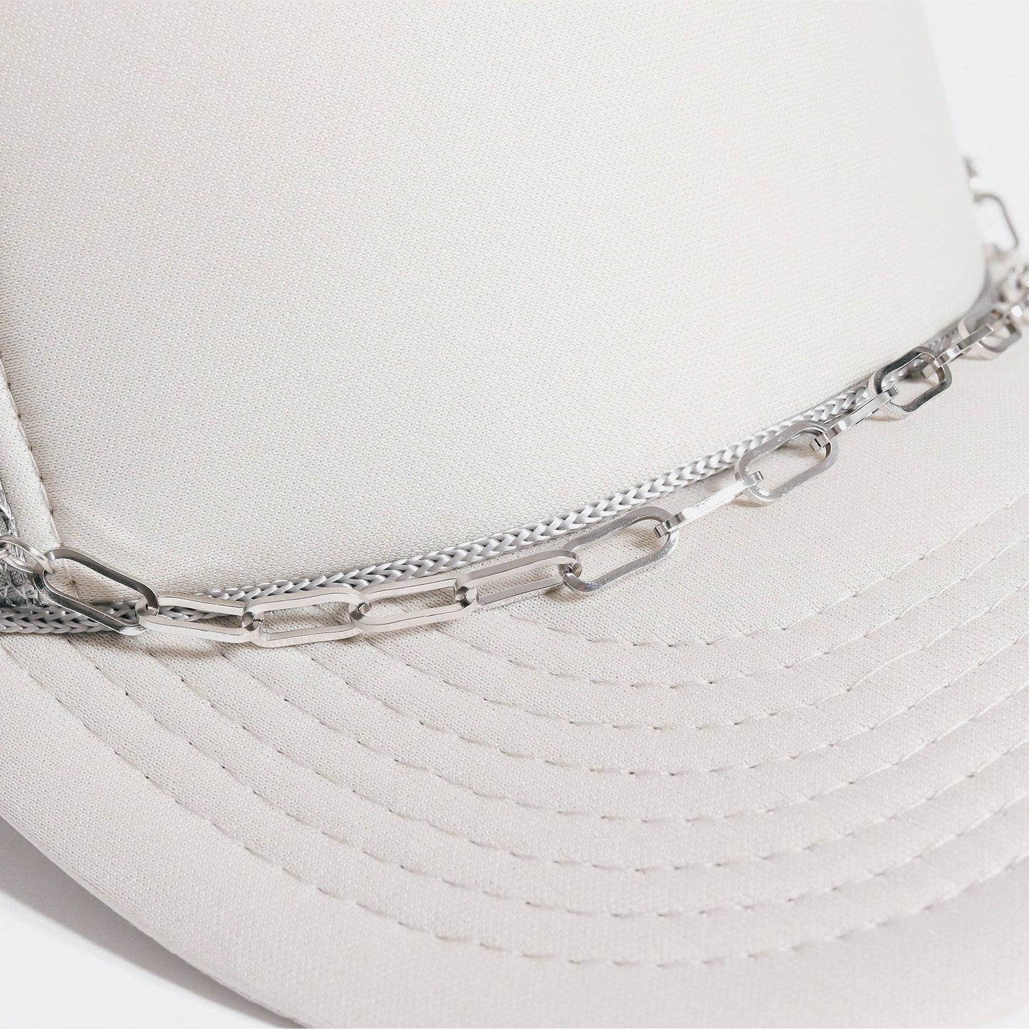 Trucker Hat Chain: 18K Gold PVD Stainless Steel Paperclip - Nifty Decor & More