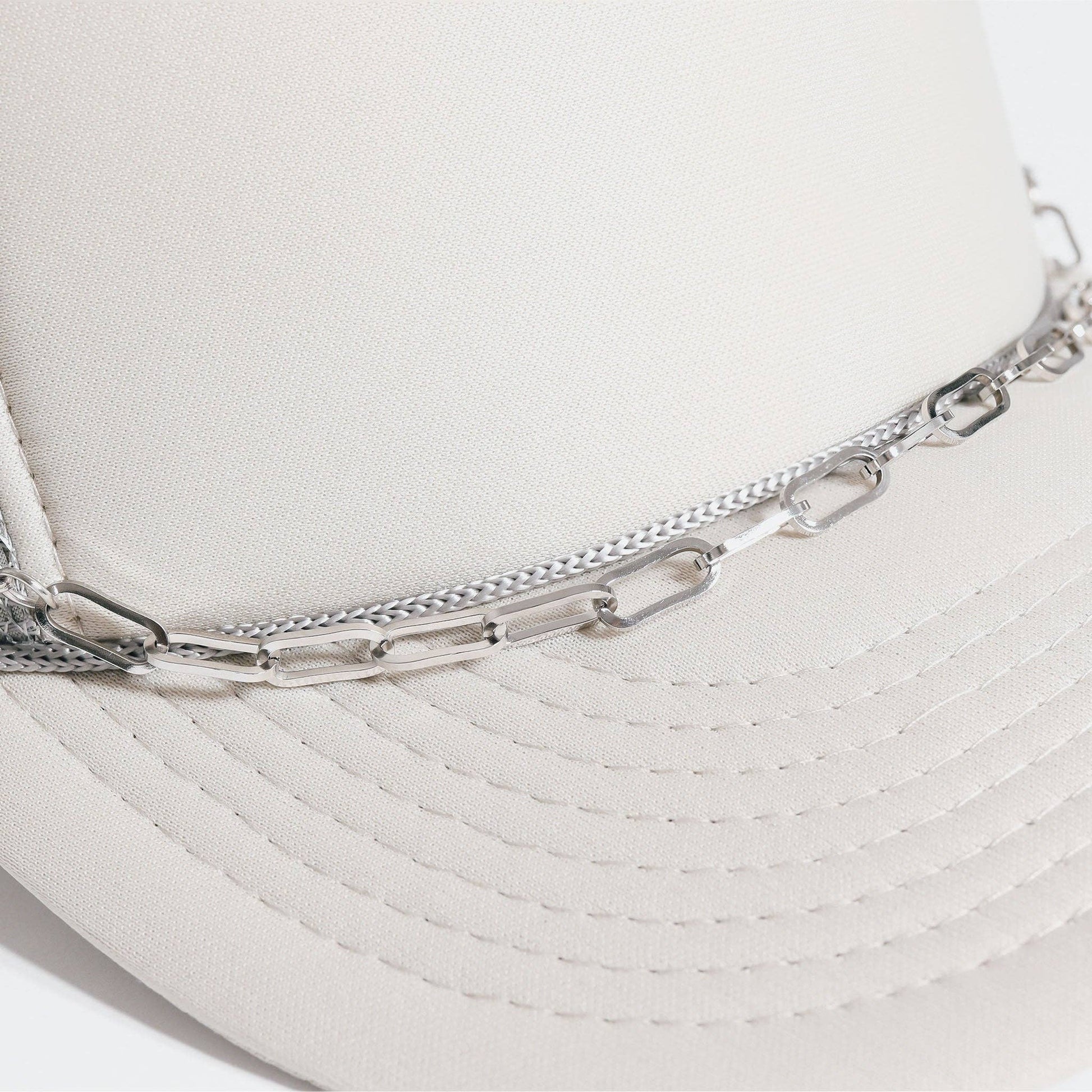 Trucker Hat Chain: 18K Gold PVD Stainless Steel Paperclip - Nifty Decor & More