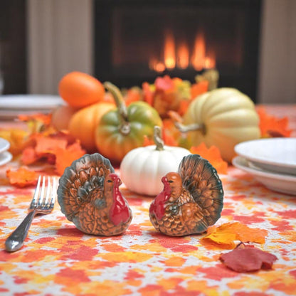 Turkey Salt & Pepper Shaker, Cute Harvest Home Décor, Perfect Thanksgiving Kitchen Gift Kitchen Ware