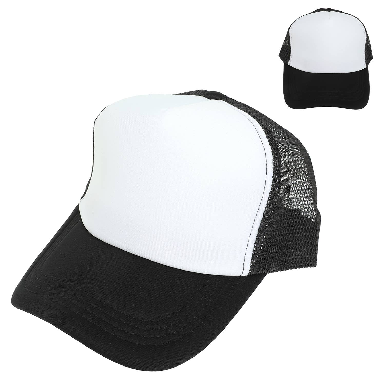 Two - Tone Color Mesh Backing Baseball Cap - Nifty Decor & More