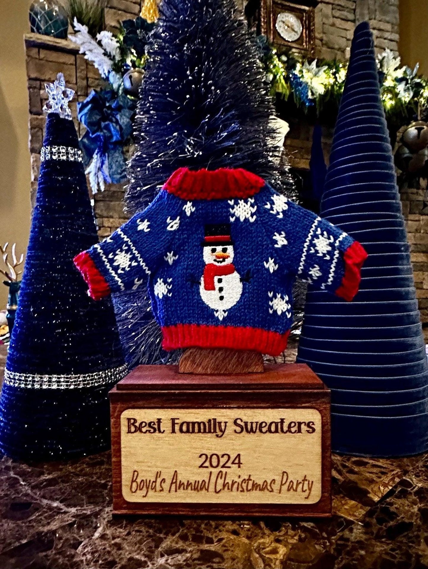 Ugly Sweater Christmas Party Trophy - Nifty Decor & More