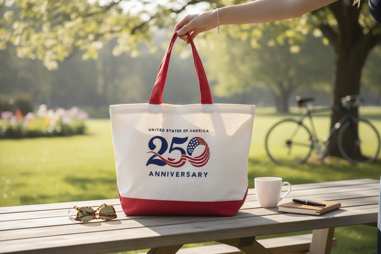 USA 250th Anniversary Semiquincentennial Custom Embroidered Design - Nifty Decor & More
