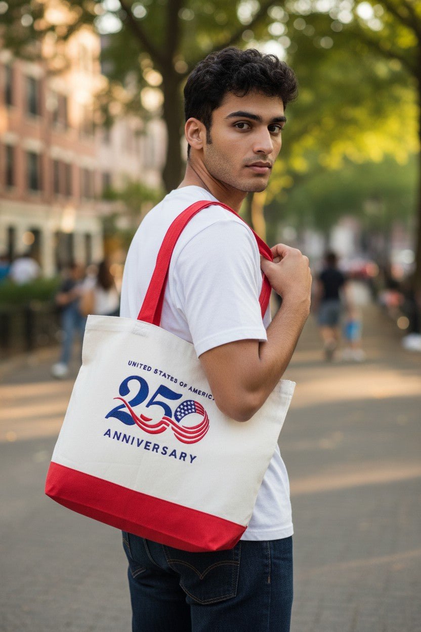 USA 250th Anniversary Semiquincentennial Custom Embroidered Design - Nifty Decor & More
