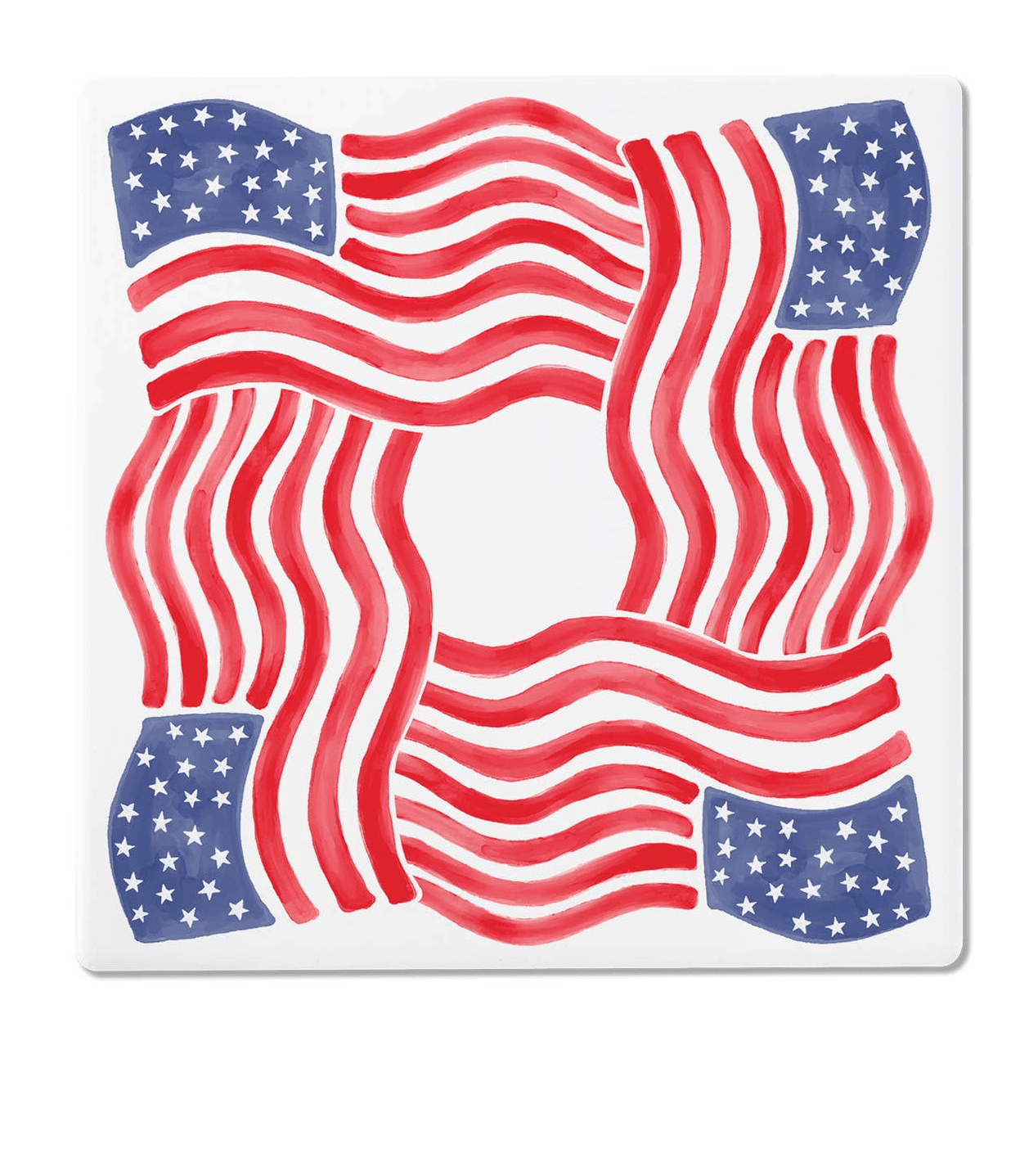 USA 250th Semiquincentennial 4" Square Ceramic Coasters - Nifty Decor & More
