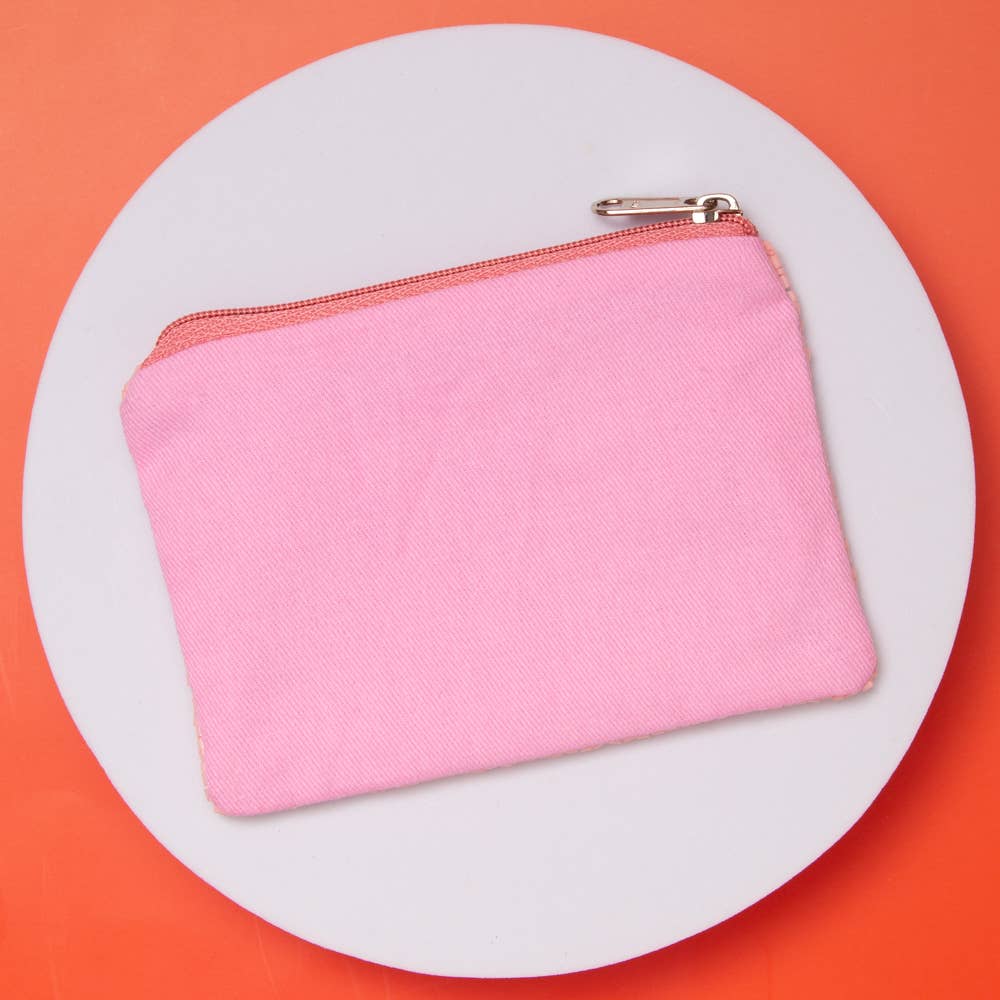 USA Flag Lettering with Firework & Top Hat Beaded Coin Bag - Nifty Decor & More