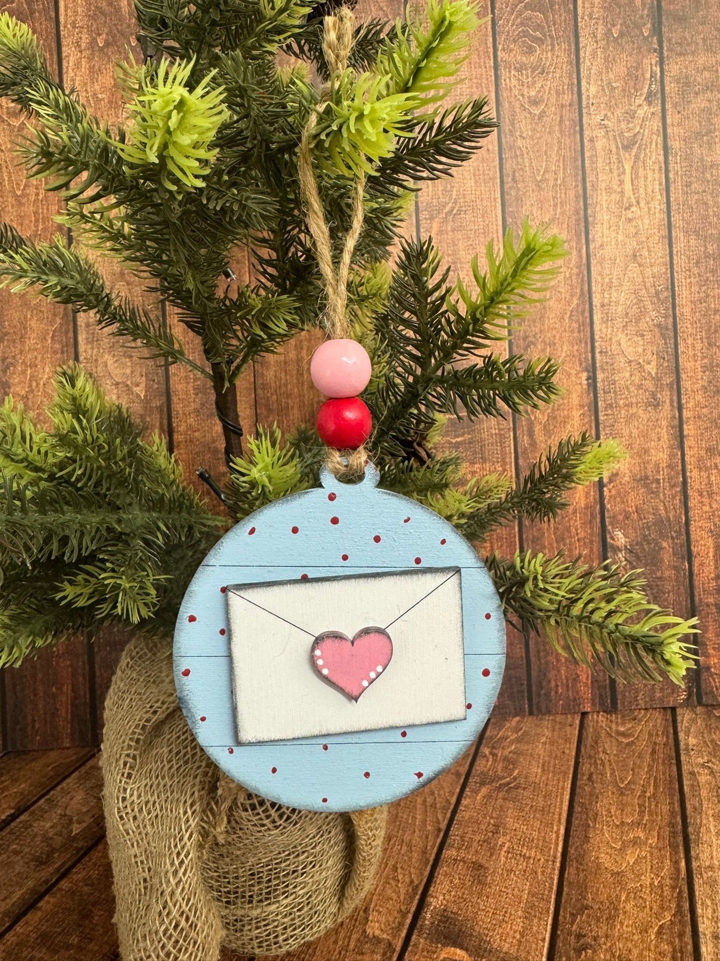 Valentine Ornaments Letter