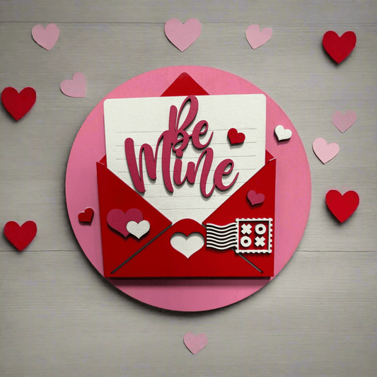Valentine Sign Hangers Be Mine Letter