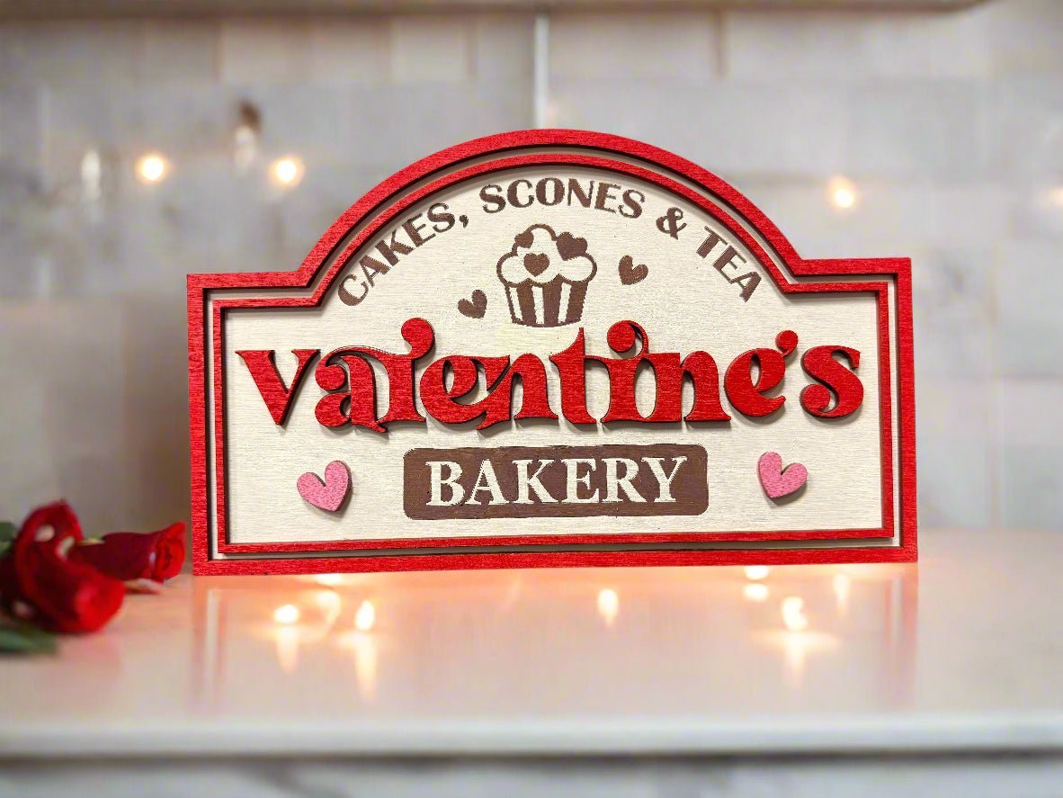 Valentine Sign Shelf Sitters - Nifty Decor & More