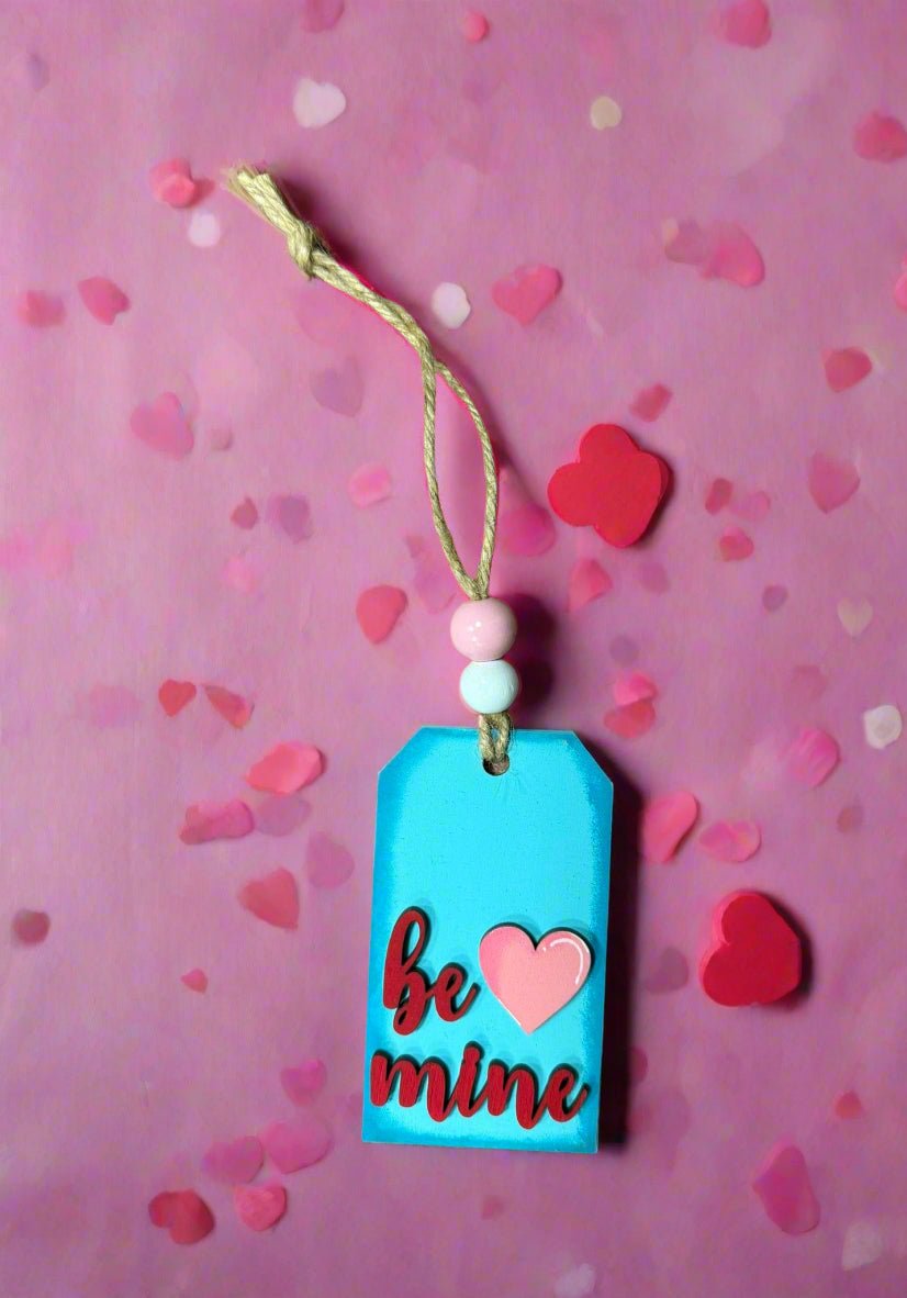 Valentine Tag Ornaments Be Mine