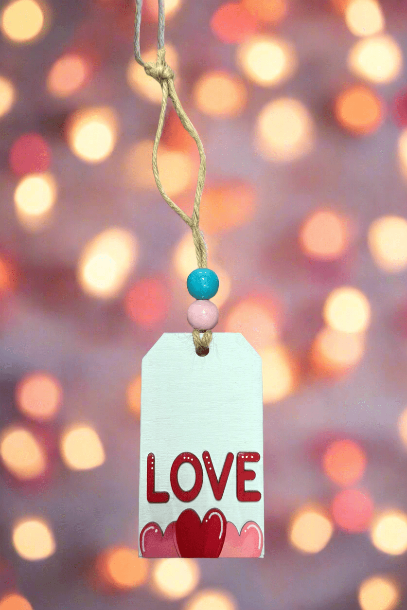 Valentine Tag Ornaments Love