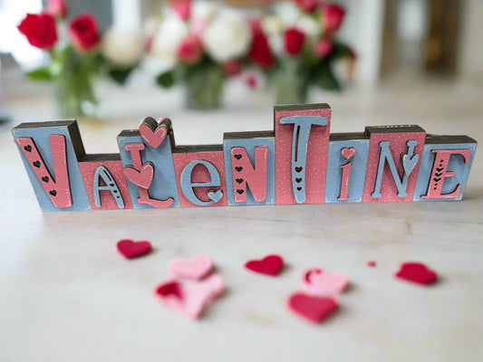 Valentine Word Shelf Sitter Valentine Shelf Sitter