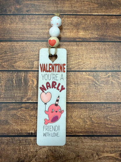 Valentine's Day Bookmarks Valentine Gift Narly