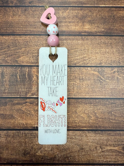 Valentine's Day Bookmarks Valentine Gift Flight