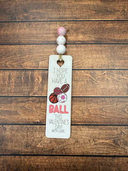 Valentine's Day Bookmarks Valentine Gift Ball