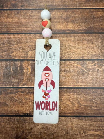 Valentine's Day Bookmarks Valentine Gift Rocket