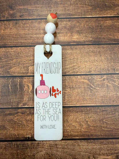 Valentine's Day Bookmarks Valentine Gift Sea