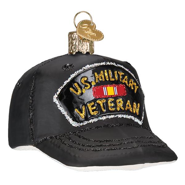 Veteran's Cap Ornament - Nifty Decor & More
