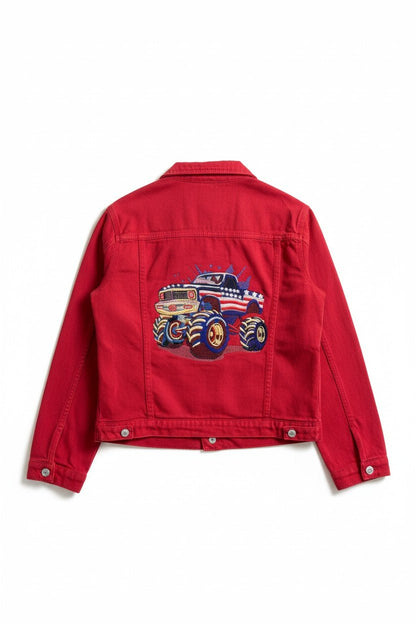 Vintage Monster Truck Embroidered Design - Nifty Decor & More