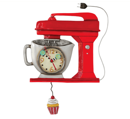 Vintage Red Mixer Clock - Nifty Decor & More