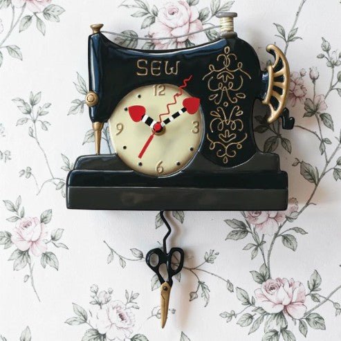 Vintage Stitch Clock - Nifty Decor & More