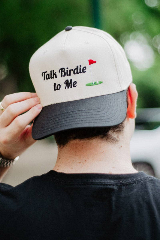 Vintage Talk Birdie To Me Men’s Trucker Hat, Classic Casual Headwear for Men, Unique Birthday Gift Trucker Hats