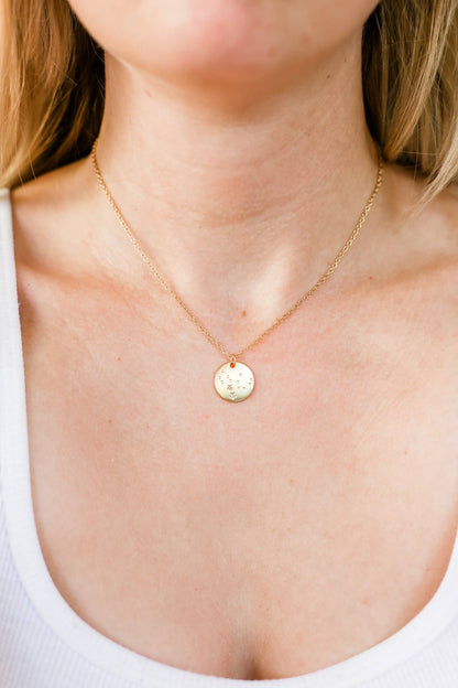 VIRGO Zodiac Necklace - Gold - (Aug 23 - Sept 22) - Nifty Decor & More