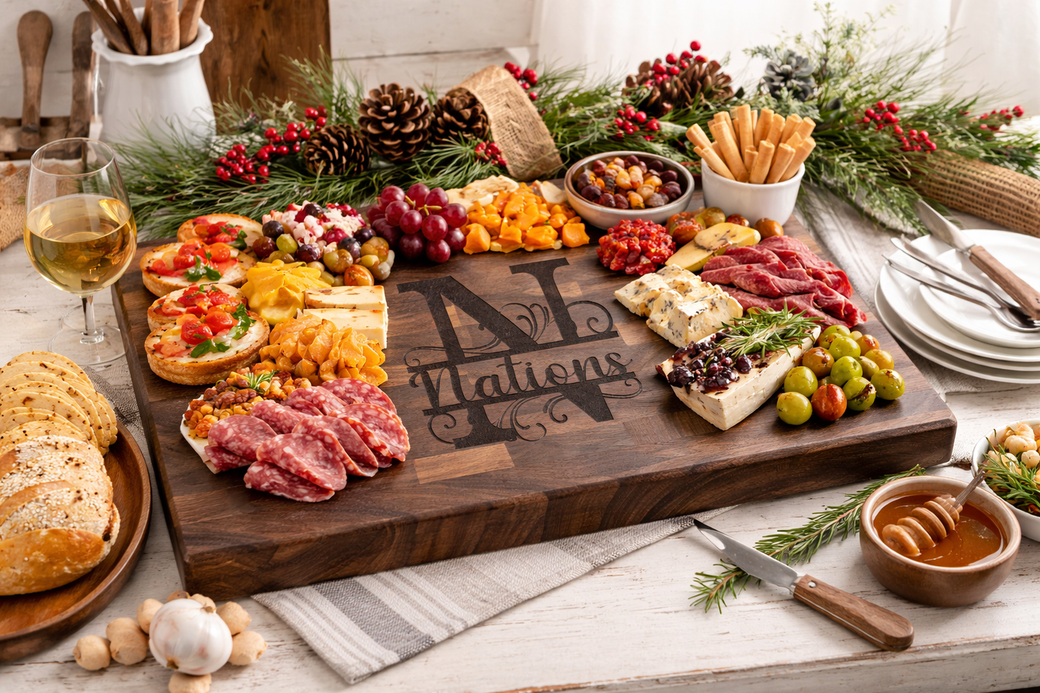 Walnut End - Grain Butcher Block - Nifty Decor & More